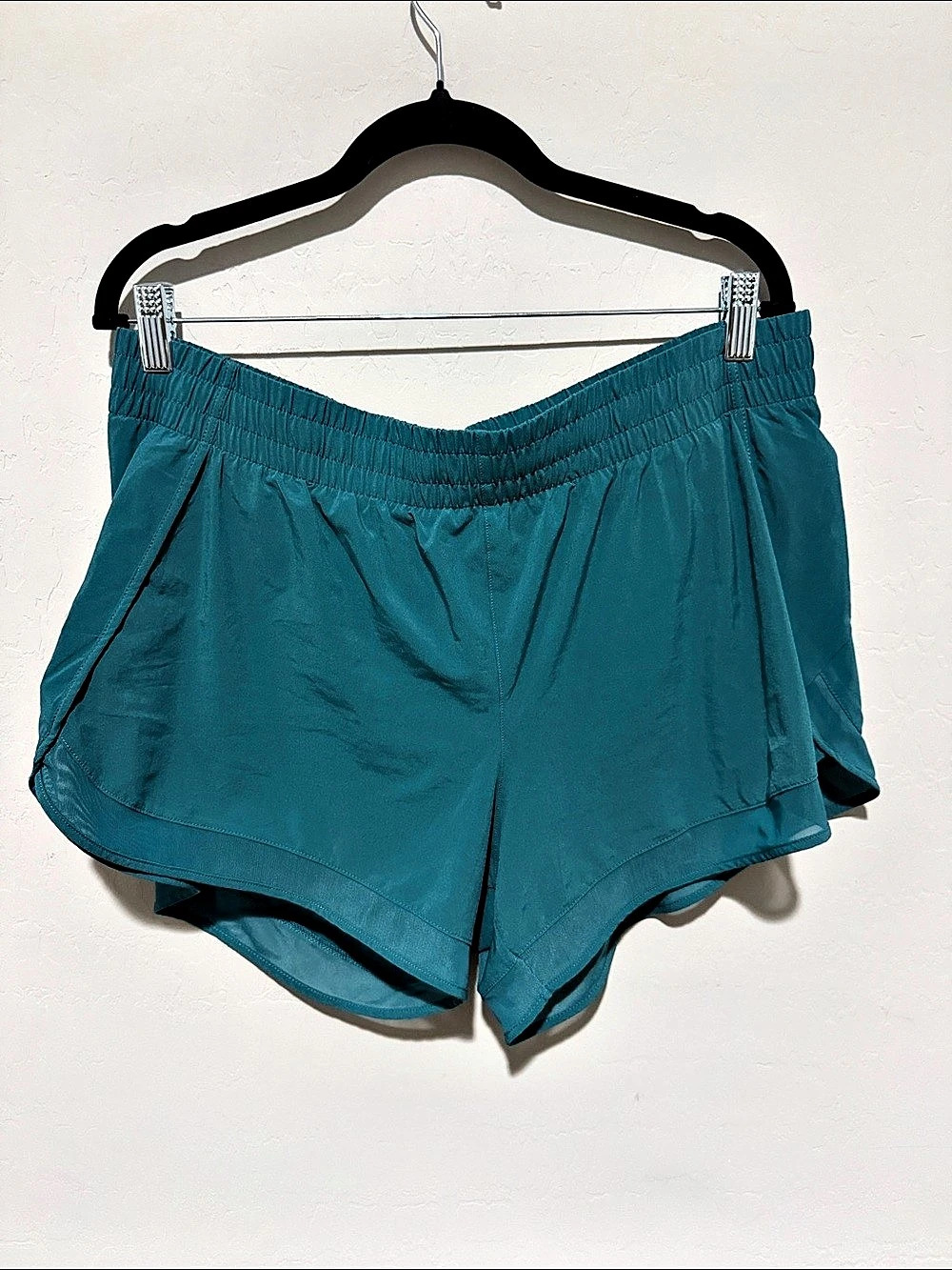 Athleta Mesh Racer Run Short 4" Athletic Shorts Blue XL